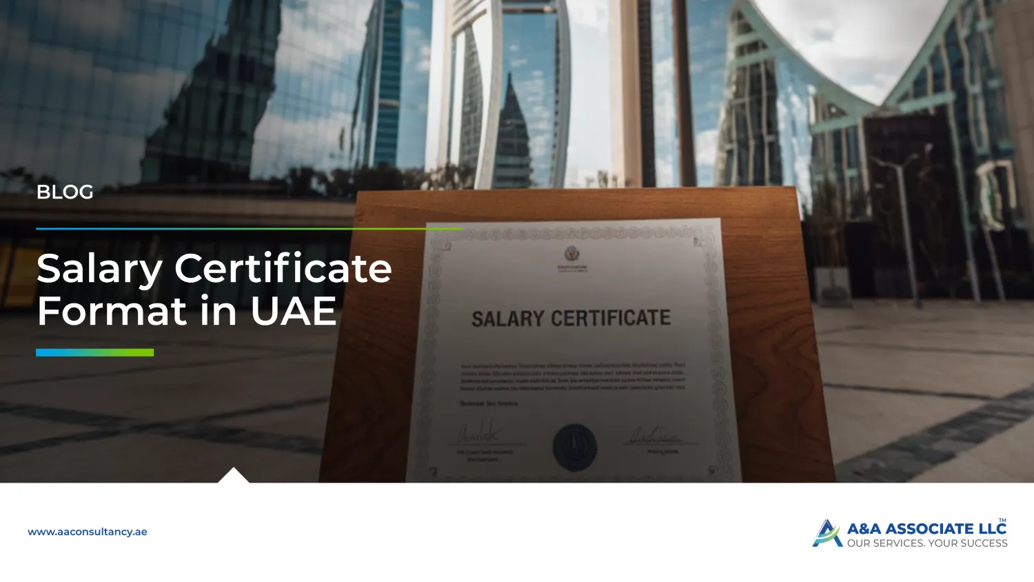 Salary Certificate Format in UAE